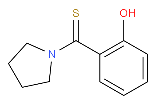 (2-Hydroxyphenyl)-1-pyrrolidinylmethanethione (ACI)