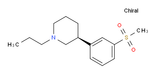 (3S)-3-[3-(Methylsulfonyl)phenyl]-1-propylpiperidine (ACI)