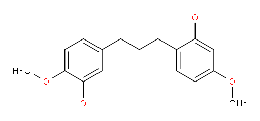 2-[3-(3-Hydroxy-4-methoxyphenyl)propyl]-5-methoxyphenol (ACI)