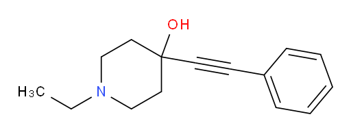 1-Ethyl-4-(2-phenylethynyl)-4-piperidinol (ACI)