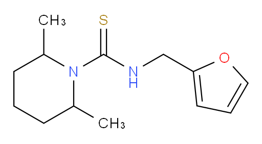 N-(2-Furanylmethyl)-2,6-dimethyl-1-piperidinecarbothioamide (ACI)
