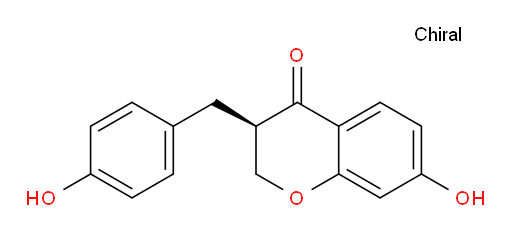(3R)-2,3-Dihydro-7-hydroxy-3-[(4-hydroxyphenyl)methyl]-4H-1-benzopyran-4-one (ACI)