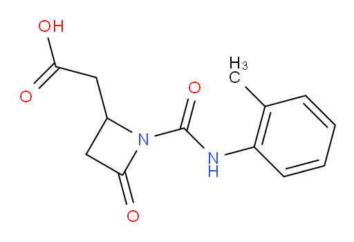 1-[[(2-Methylphenyl)amino]carbonyl]-4-oxo-2-azetidineacetic acid (ACI)