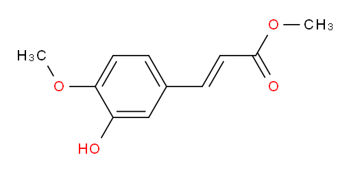 Methyl 3-(3-hydroxy-4-methoxyphenyl)-2-propenoate (ACI)