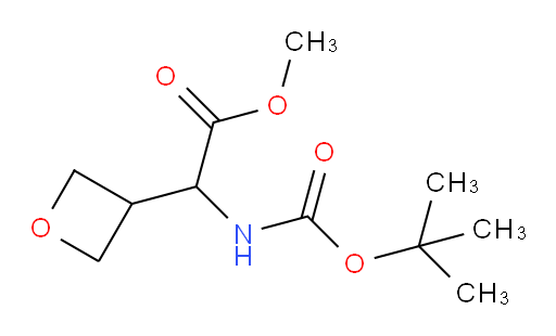 Methyl α-[[(1,1-dimethylethoxy)carbonyl]amino]-3-oxetaneacetate (ACI)
