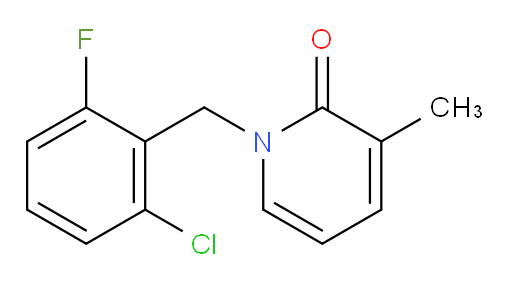 1-[(2-Chloro-6-fluorophenyl)methyl]-3-methyl-2(1H)-pyridinone (ACI)