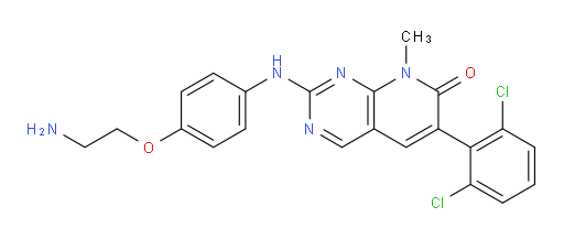 2-[[4-(2-Aminoethoxy)phenyl]amino]-6-(2,6-dichlorophenyl)-8-methylpyrido[2,3-d]pyrimidin-7(8H)-one (ACI)