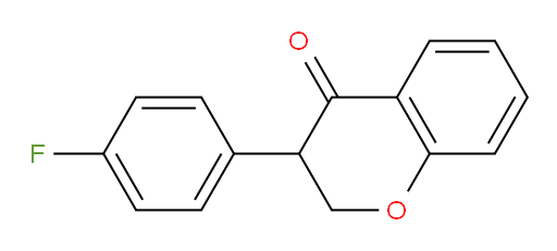 3-(4-Fluorophenyl)-2,3-dihydro-4H-1-benzopyran-4-one (ACI)