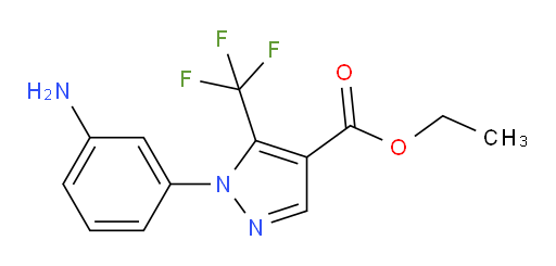 Ethyl 1-(3-aminophenyl)-5-(trifluoromethyl)-1H-pyrazole-4-carboxylate (ACI)