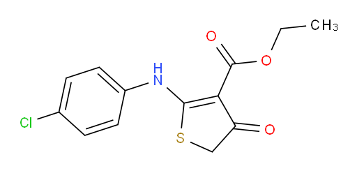 Ethyl 2-[(4-chlorophenyl)amino]-4,5-dihydro-4-oxo-3-thiophenecarboxylate (ACI)