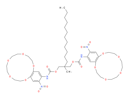 2-Dodecyl-2-methyl-1,3-propanediyl bis[N-[5′-nitro(benzo-15-crown-5)-4′-yl]carbamate]