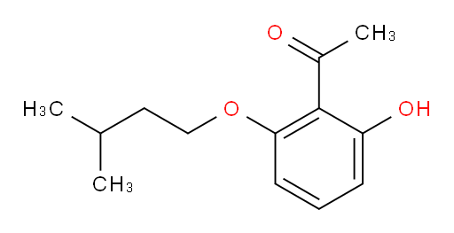 1-[2-Hydroxy-6-(3-methylbutoxy)phenyl]ethanone (ACI)