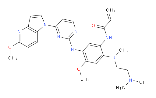 N-[2-[[2-(Dimethylamino)ethyl]methylamino]-4-methoxy-5-[[4-(5-methoxy-1H-pyrrolo[3,2-b]pyridin-1-yl)-2-pyrimidinyl]amino]phenyl]-2-propenamide (ACI)