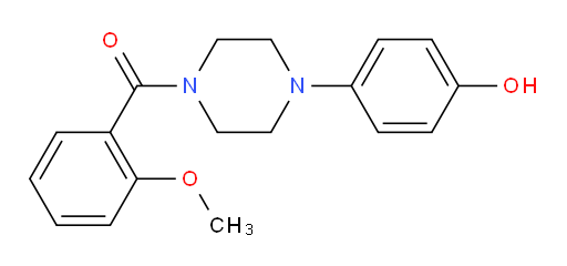 [4-(4-Hydroxyphenyl)-1-piperazinyl](2-methoxyphenyl)methanone (ACI)