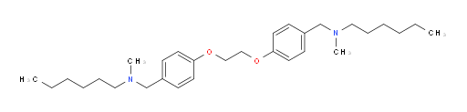 4,4′-[1,2-Ethanediylbis(oxy)]bis[N-hexyl-N-methylbenzenemethanamine] (ACI)