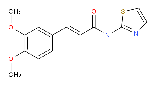 (2E)-3-(3,4-Dimethoxyphenyl)-N-2-thiazolyl-2-propenamide (ACI)