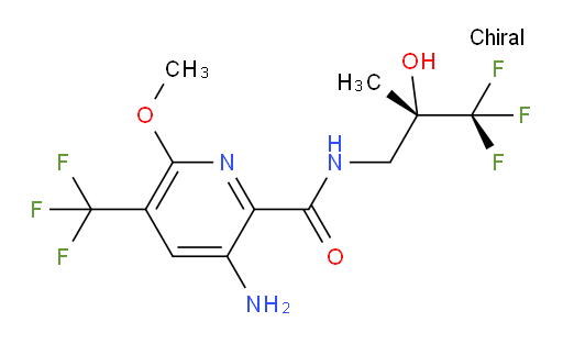 3-Amino-6-methoxy-N-[(2S)-3,3,3-trifluoro-2-hydroxy-2-methylpropyl]-5-(trifluoromethyl)-2-pyridinecarboxamide (ACI)