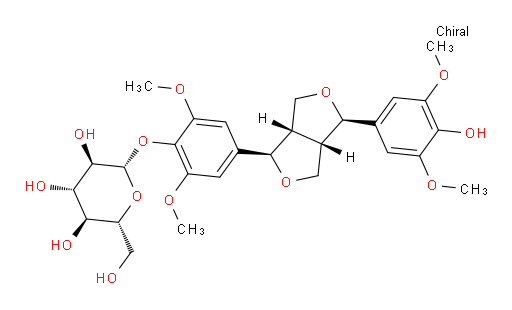 (-)-Syringaresinol-4-O-β-D-glucopyranoside