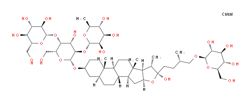 (3β,5α,22α,25S)-26-(β-D-Glucopyranosyloxy)-22-hydroxyfurostan-3-yl O-6-deoxy-α-L-mannopyranosyl-(1→2)-O-[β-D-glucopyranosyl-(1→4)]-β-D-galactopyranoside (ACI)