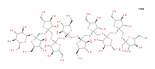 O-β-D-Fructofuranosyl-(2→1)-O-β-D-fructofuranosyl-(2→1)-O-β-D-fructofuranosyl-(2→1)-O-β-D-fructofuranosyl-(2→1)-O-β-D-fructofuranosyl-(2→1)-O-β-D-fructofuranosyl-(2→1)-O-β-D-fructofuranosyl-(2→1)-O-β-D-fructofuranosyl-(2→1)-β-D-fructofuranosyl α-D-glucopyranoside (ACI)