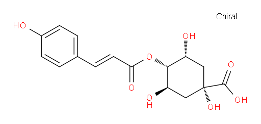 (1α,3R,4α,5R)-1,3,5-Trihydroxy-4-[[(2E)-3-(4-hydroxyphenyl)-1-oxo-2-propen-1-yl]oxy]cyclohexanecarboxylic acid (ACI)