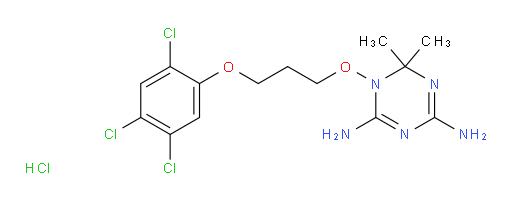 1,3,5-Triazine-2,4-diamine, 1,6-dihydro-6,6-dimethyl-1-[3-(2,4,5-trichlorophenoxy)propoxy]-, hydrochloride (1:1) (ACI)