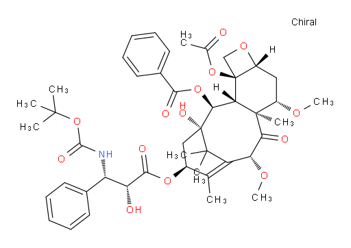 Benzenepropanoic acid, β-[[(1,1-dimethylethoxy)carbonyl]amino]-α-hydroxy-, (2aR,4S,4aS,6R,9S,11S,12S,12aR,12bS)-12b-(acetyloxy)-12-(benzoyloxy)-2a,3,4,4a,5,6,9,10,11,12,12a,12b-dodecahydro-11-hydroxy-4,6-dimethoxy-4a,8,13,13-tetramethyl-5-oxo-7,11-methano-1H-cyclodeca[3,4]benz[1,2-b]oxet-9-yl ester, (αR,βS)-