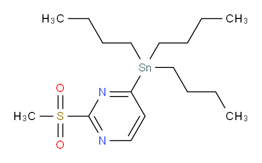 2-methanesulfonyl-4-(tributylstannyl)pyrimidine