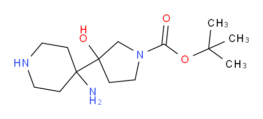 tert-butyl 3-(4-aminopiperidin-4-yl)-3-hydroxypyrrolidine-1-carboxylate