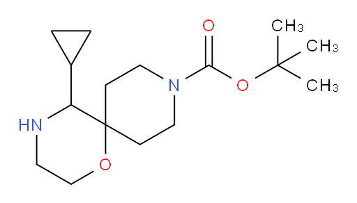 tert-butyl 5-cyclopropyl-1-oxa-4,9-diazaspiro[5.5]undecane-9-carboxylate