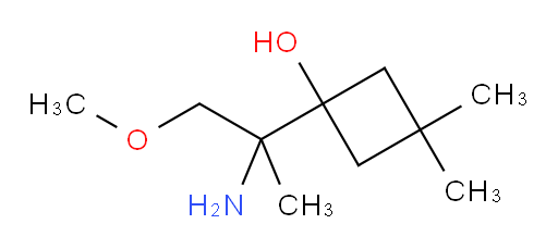 1-(2-amino-1-methoxypropan-2-yl)-3,3-dimethylcyclobutan-1-ol