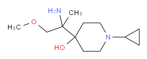 4-(2-amino-1-methoxypropan-2-yl)-1-cyclopropylpiperidin-4-ol