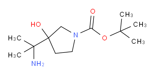 tert-butyl 3-(2-aminopropan-2-yl)-3-hydroxypyrrolidine-1-carboxylate