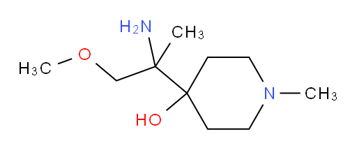4-(2-amino-1-methoxypropan-2-yl)-1-methylpiperidin-4-ol