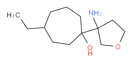 1-(3-aminooxolan-3-yl)-4-ethylcycloheptan-1-ol