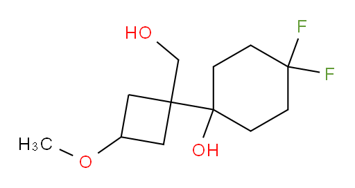 4,4-difluoro-1-[1-(hydroxymethyl)-3-methoxycyclobutyl]cyclohexan-1-ol