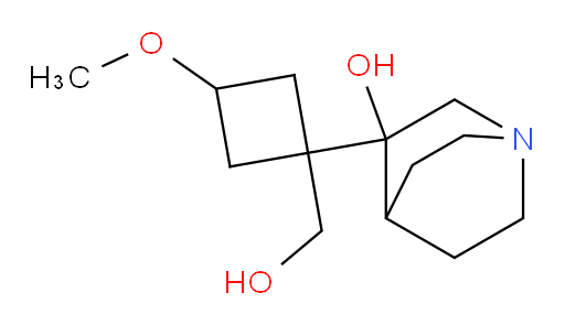3-[1-(hydroxymethyl)-3-methoxycyclobutyl]-1-azabicyclo[2.2.2]octan-3-ol