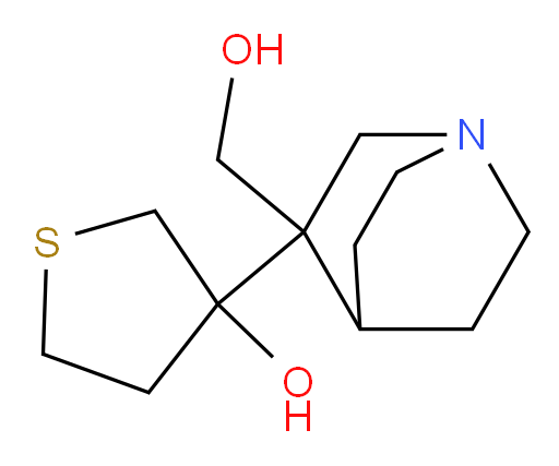 3-[3-(hydroxymethyl)-1-azabicyclo[2.2.2]octan-3-yl]thiolan-3-ol