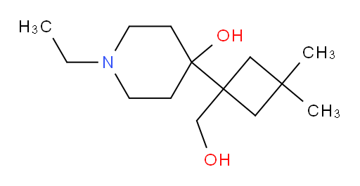 1-ethyl-4-[1-(hydroxymethyl)-3,3-dimethylcyclobutyl]piperidin-4-ol