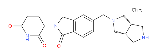 3-(5-{[(3aR,6aS)-octahydropyrrolo[3,4-c]pyrrol-2-yl]methyl}-1-oxo-2,3-dihydro-1H-isoindol-2-yl)piperidine-2,6-dione