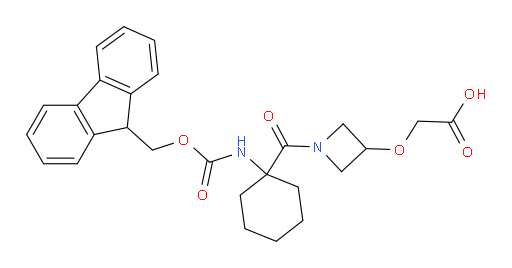 2-({1-[1-({[(9H-fluoren-9-yl)methoxy]carbonyl}amino)cyclohexanecarbonyl]azetidin-3-yl}oxy)acetic acid