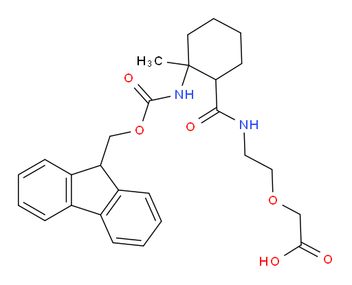 2-(2-{[2-({[(9H-fluoren-9-yl)methoxy]carbonyl}amino)-2-methylcyclohexyl]formamido}ethoxy)acetic acid