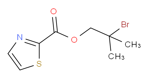 2-bromo-2-methylpropyl 1,3-thiazole-2-carboxylate