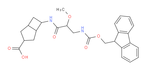 6-[3-({[(9H-fluoren-9-yl)methoxy]carbonyl}amino)-2-methoxypropanamido]bicyclo[3.2.0]heptane-3-carboxylic acid