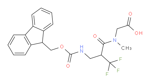 2-{2-[({[(9H-fluoren-9-yl)methoxy]carbonyl}amino)methyl]-3,3,3-trifluoro-N-methylpropanamido}acetic acid
