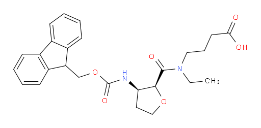 rac-4-{N-ethyl-1-[(2R,3S)-3-({[(9H-fluoren-9-yl)methoxy]carbonyl}amino)oxolan-2-yl]formamido}butanoic acid