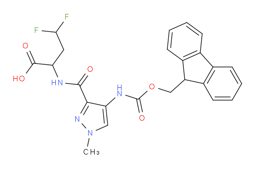 2-{[4-({[(9H-fluoren-9-yl)methoxy]carbonyl}amino)-1-methyl-1H-pyrazol-3-yl]formamido}-4,4-difluorobutanoic acid
