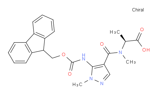 (2S)-2-{1-[5-({[(9H-fluoren-9-yl)methoxy]carbonyl}amino)-1-methyl-1H-pyrazol-4-yl]-N-methylformamido}propanoic acid