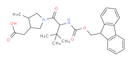 2-{1-[2-({[(9H-fluoren-9-yl)methoxy]carbonyl}amino)-3,3-dimethylbutanoyl]-4-methylpyrrolidin-3-yl}acetic acid