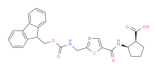 rac-(1R,2S)-2-{2-[({[(9H-fluoren-9-yl)methoxy]carbonyl}amino)methyl]-1,3-thiazole-5-amido}cyclopentane-1-carboxylic acid